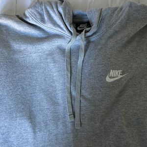 Grey long sleeve Nike hoodie